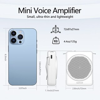 Foto 3 | Foto 3 | Auriculares Con Micrófono Mini Norwii Con Amplificador De Voz 30h Play Color Blanco - Venta Internacional.