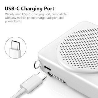 Foto 7 | Foto 7 | Auriculares Con Micrófono Mini Norwii Con Amplificador De Voz 30h Play Color Blanco - Venta Internacional.