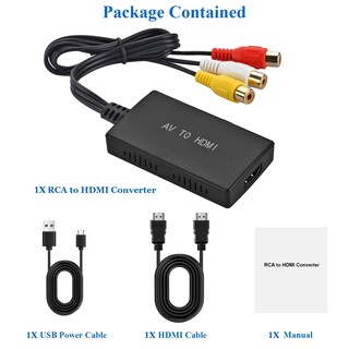 Foto 7 | Foto 7 | Convertidor Rca A Hdmi Adaptador Amtake Av A Hdmi 1080p - Venta Internacional.