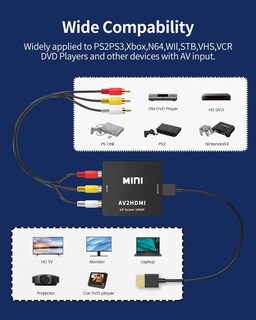 Foto 5 | Foto 5 | Conversor Rca A Hdmi 1080p Mini Compuesto Cvbs Av A Hdmi - Venta Internacional.