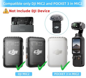 Foto 3 | Foto 3 | Parabrisas Para Micrófono 4 Paquetes Compatibles Con Dji Mic 2/osmo Pocket 3 - Venta Internacional.