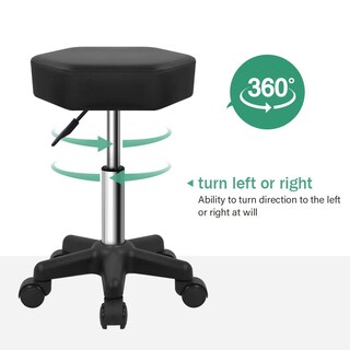 Foto 4 | Foto 4 | Taburete Rodante Furwoo Hexagonal Ajustable En Altura Con Ruedas - Venta Internacional.