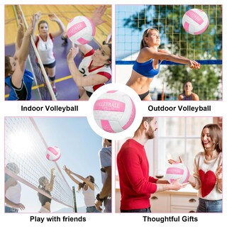 Foto 3 | Foto 3 | Sawowkuya Pink De Voleibol Oficial Talla 5 Con Zapato Para Todas Las Edades - Venta Internacional.