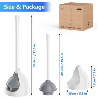 Foto 7 | Foto 7 | Desatascador Para Inodoro Lovloy Resistente Con Soporte Para Desagüe De 14 5 Cm - Venta Internacional.