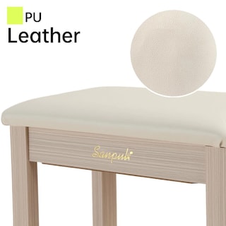 Foto 5 | Foto 5 | Banco De Piano Sanpuli De Madera Maciza Con Almacenamiento Y Cojín Acolchado - Venta Internacional.