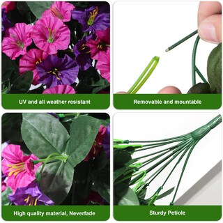Foto 2 | Foto 2 | Plantas Colgantes Artificiales Florisso Morning Glory X2 - Venta Internacional.