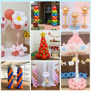 Foto 6 | Foto 6 | Soporte De Columna Para Globos Voircoloria Ajustable Juego De 2 - Venta Internacional.