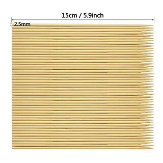 Foto 2 | Foto 2 | Brochetas De Madera Hysagtek De Bambú De 15 Cm 400 Unidades Para Barbacoa Y Fondue - Venta Internacional.