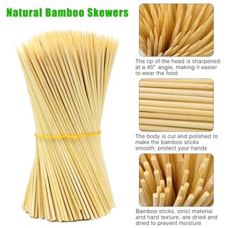 Foto 4 | Foto 4 | Brochetas De Madera Hysagtek De Bambú De 15 Cm 400 Unidades Para Barbacoa Y Fondue - Venta Internacional.