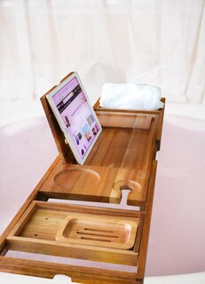 Foto 5 | Foto 5 | Bandeja De Bañera Xce Plegable Ampliable A 105 Cm De Madera De Acacia - Venta Internacional.