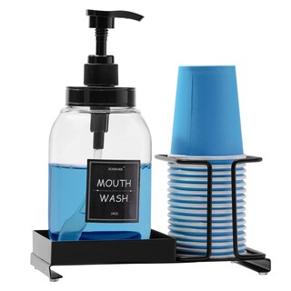 Foto 1 | Foto 1 | Dispensador De Enjuague Bucal Summark Con Portavasos De Acero Inoxidable De 700 Ml - Venta Internacional.