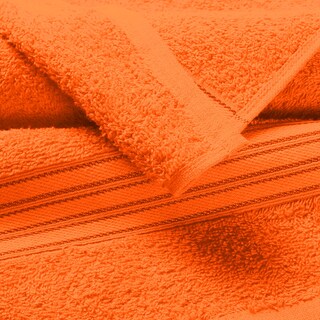 Foto 2 | Foto 2 | Juego De Toallas Boutiquo Paquete De 6 Paños De Algodón Para Baño Y Manos Color Naranja - Venta Internacional.