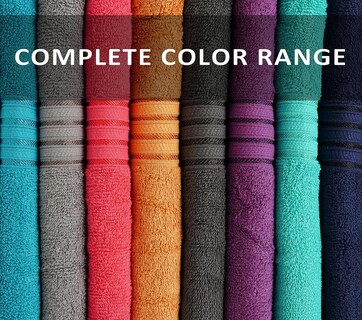 Foto 3 | Foto 3 | Toallas De Baño Zuperia Classic Multicolor 100% Algodón Paquete De 8 - Venta Internacional.