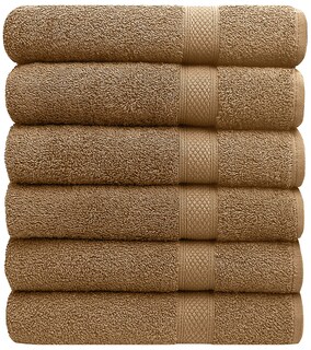 Foto 1 | Foto 1 | Juego De Toallas De Baño Pleasant Home 100% Algodón 515 G/m² 6 Unidades Color Moca - Venta Internacional.