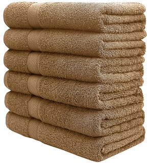 Foto 2 | Foto 2 | Juego De Toallas De Baño Pleasant Home 100% Algodón 515 G/m² 6 Unidades Color Moca - Venta Internacional.
