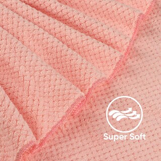 Foto 2 | Foto 2 | Juego De Toallas De Baño Homexcel 8 Piezas De Microfibra Color Rosa - Venta Internacional.