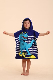 Foto 1 | Foto 1 | Toallas De Playa Con Capucha Para Niños Tehalk Dinosaur De 2 A 10 Años - Venta Internacional.