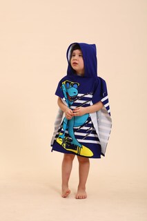 Foto 3 | Foto 3 | Toallas De Playa Con Capucha Para Niños Tehalk Dinosaur De 2 A 10 Años - Venta Internacional.