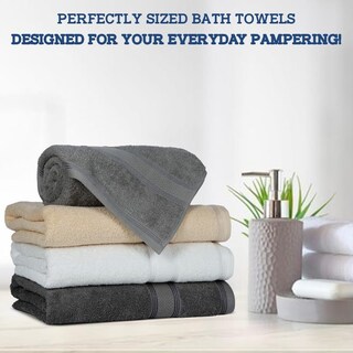 Foto 2 | Foto 2 | Paquete De 4 Toallas De Baño Casa Lino  100% Algodón Puro  70 X 140 Cm - Venta Internacional.