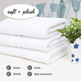 Foto 3 | Foto 3 | Toalla De Baño Green Lifestyle Luxury White 24 X 50 Cm Paquete De 8 - Venta Internacional.