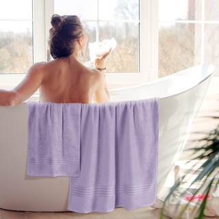 Foto 4 | Foto 4 | Juego De Toallas Boutiquo Paquete De 6 Paños De Algodón Para Baño Y Manos Color Morado - Venta Internacional.