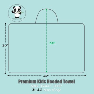 Foto 2 | Foto 2 | Toalla Con Capucha Hiphop Panda De Viscosa Derivada De Bamboo Kids - Venta Internacional.