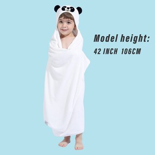 Foto 3 | Foto 3 | Toalla Con Capucha Hiphop Panda De Viscosa Derivada De Bamboo Kids - Venta Internacional.