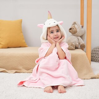 Foto 7 | Foto 7 | Toalla Con Capucha Pinnku 3d Unicorn Bath Para Bebés De 70 X 140 Cm Color Rosa - Venta Internacional.
