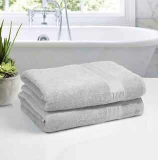 Foto 3 | Foto 3 | Juego De Toallas De Baño Belizzi Home Cotton Paquete De 2 Unidades 70 X 140 Cm Gris Claro - Venta Internacional.