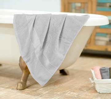 Foto 4 | Foto 4 | Juego De Toallas De Baño Belizzi Home Cotton Paquete De 2 Unidades 70 X 140 Cm Gris Claro - Venta Internacional.