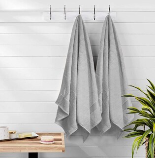 Foto 6 | Foto 6 | Juego De Toallas De Baño Belizzi Home Cotton Paquete De 2 Unidades 70 X 140 Cm Gris Claro - Venta Internacional.