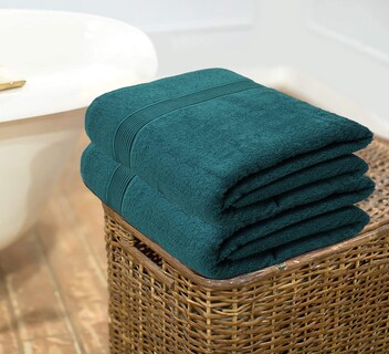 Foto 5 | Foto 5 | Juego De Toallas De Baño Belizzi Home Cotton Paquete De 2 Color Verde Azulado 70 X 140 Cm - Venta Internacional.