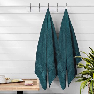 Foto 6 | Foto 6 | Juego De Toallas De Baño Belizzi Home Cotton Paquete De 2 Color Verde Azulado 70 X 140 Cm - Venta Internacional.