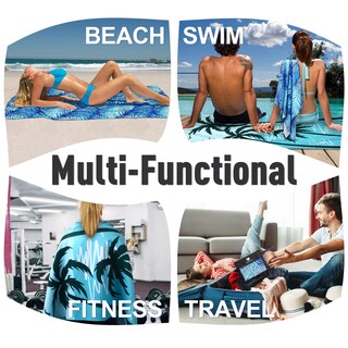 Foto 5 | Foto 5 | Toalla De Playa Py Super Mode De Microfibra  75 X 35 Cm  Sin Arena  Paquete De 2 - Venta Internacional.