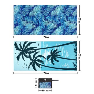 Foto 6 | Foto 6 | Toalla De Playa Py Super Mode De Microfibra  75 X 35 Cm  Sin Arena  Paquete De 2 - Venta Internacional.