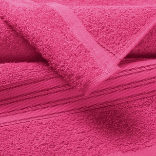 Foto 2 | Foto 2 | Juego De Toallas Boutiquo Paquete De 6 Paños De Algodón Para Baño Y Manos Color Rosa Intenso - Venta Internacional.