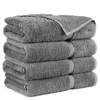 Toallas De Baño Turcas De Algodón De Primera Calidad Towel Bazaar (4 Piezas  Grises) - Venta Internacional.