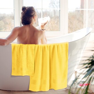 Foto 4 | Foto 4 | Juego De Toallas Boutiquo 6 Unidades Algodón Baño Y Manos Color Amarillo Lima - Venta Internacional.
