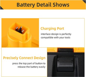 Foto 3 | Foto 3 | Batería De Repuesto Kingtianle 18v 5.0ah Para Dewalt Xrp Dc9096 - Venta Internacional.