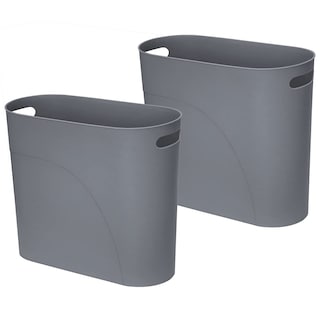 Foto 1 | Foto 1 | Papelera Royfacc De Plástico Para Baño 12 Litros 2 Unidades Color Gris - Venta Internacional.