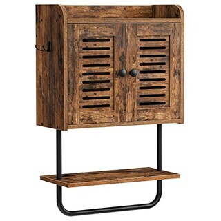 Foto 2 | Foto 2 | Armario De Pared Para Baño Hoobro Con Doble Puerta Medicine Rustic Br - Venta Internacional.