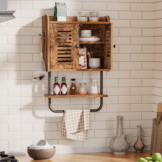 Foto 5 | Foto 5 | Armario De Pared Para Baño Hoobro Con Doble Puerta Medicine Rustic Br - Venta Internacional.