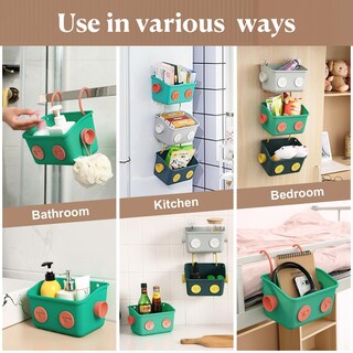 Foto 4 | Foto 4 | Organizador De Almacenamiento De Juguetes De Baño Karceyworth Cute Robot  Paquete De 3 - Venta Internacional.