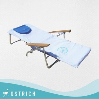 Foto 4 | Foto 4 | Toalla Para Diván Con Diseño De Avestruz Confeccionada A Medida De Algodón Blanco - Venta Internacional.