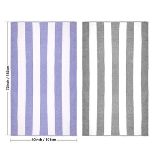 Foto 3 | Foto 3 | Toalla De Playa Clowood De Felpa De Algodón De Gran Tamaño 100 X 180 Cm Color Gris - Venta Internacional.
