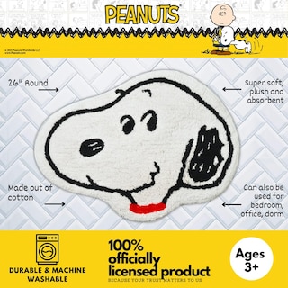 Foto 2 | Foto 2 | Alfombra De Baño Franco Collectibles Peanuts Snoopy Cotton - Venta Internacional.