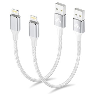 Foto 1 | Foto 1 | Cable De Carga Corto Aioneus Para Iphone 1 Pie 2 Unidades Trenzado De Nailon - Venta Internacional.