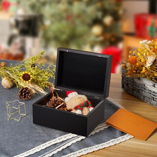 Foto 7 | Foto 7 | Caja De Recuerdos Drastar De Madera Para Joyas Funerarias Color Negro - Venta Internacional.