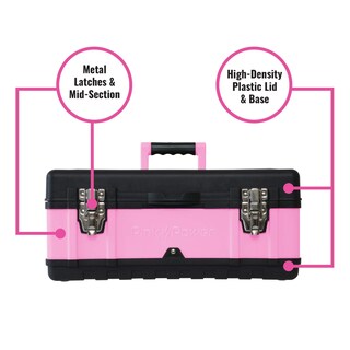 Foto 2 | Foto 2 | Caja De Herramientas Pink Power Pink 18 Pequeña De Metal Y Plástico Para Mujer - Venta Internacional.