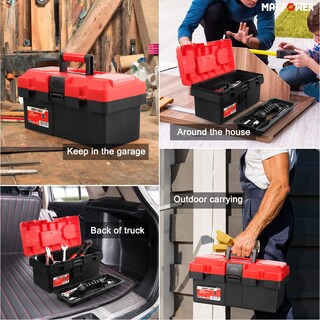 Foto 5 | Foto 5 | Caja De Herramientas Maxpower Pequeña De Plástico De 14 Pulgadas Con Bandeja Extraíble - Venta Internacional.